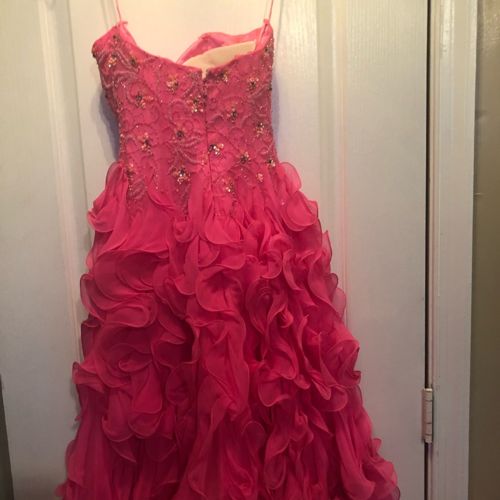 Formal prom mid length dress